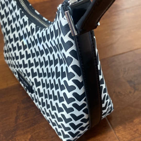 Kate Spade Sam Icon Modernist Hearts Jacquard Small Shoulder Bag - Picture 9 of 14